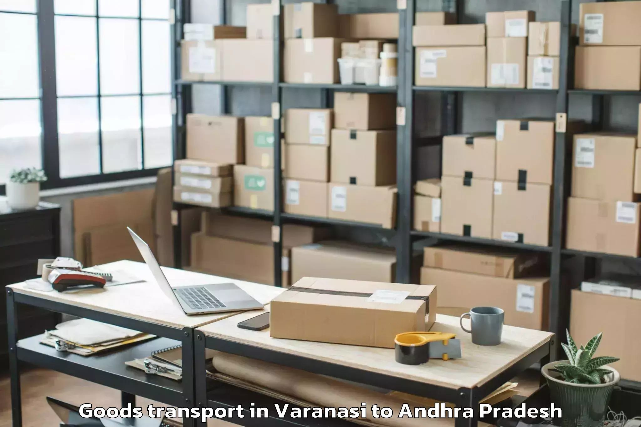 Reliable Varanasi to Narasaraopet Goods Transport